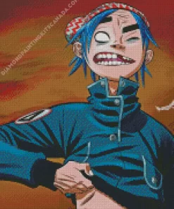 2 D Gorillaz Diamond Painting