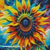 Abstract Sunflower Diamond Painting