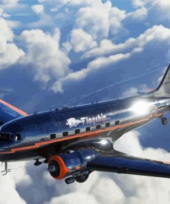 Aeroplane Douglas C 47 Skytrain Diamond Painting