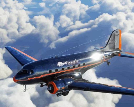 Aeroplane Douglas C 47 Skytrain Diamond Painting