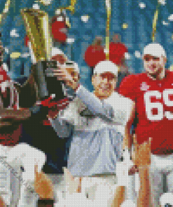 Alabama Crimson Tide With Trophy Diamond Painting