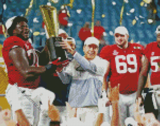 Alabama Crimson Tide With Trophy Diamond Painting