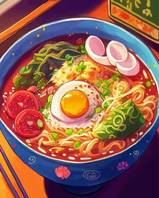 Anime Korean Food Diamond Painting