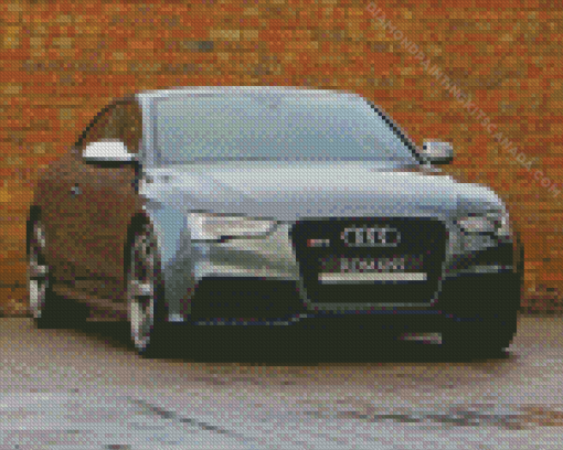 Audi A5 Grey Car Diamond Painting