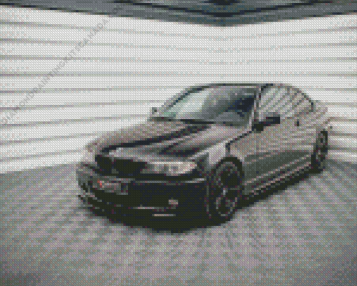 BMW E46 Black Car Diamond Painting