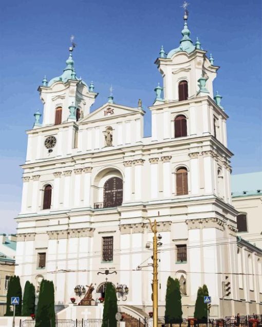 Belarus St Francis Xavier Cathedral Diamond Painting