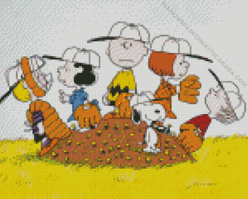 Charlie Brown and Gang Diamond Painting