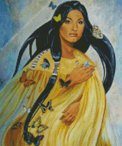 Cherokee Indian Woman Diamond Painting