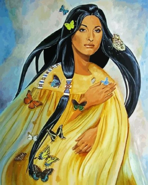 Cherokee Indian Woman Diamond Painting