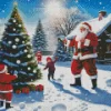 Christmas Children With Santa Diamond Painting