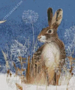 Christmas Hare Diamond Painting