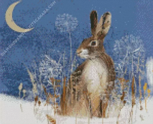 Christmas Hare Diamond Painting