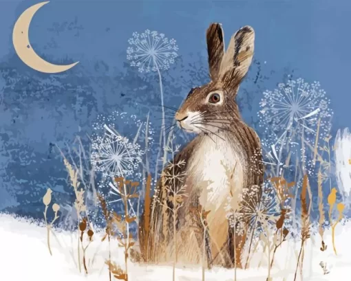 Christmas Hare Diamond Painting