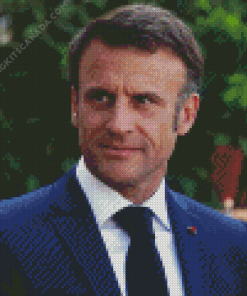 Emmanuel Macron Diamond Painting