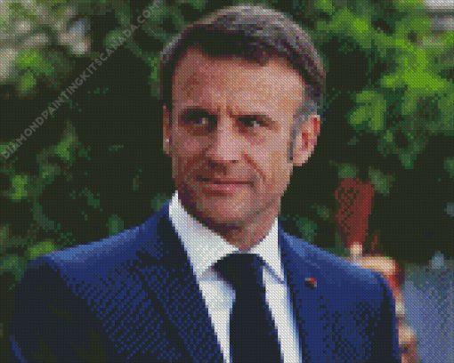 Emmanuel Macron Diamond Painting