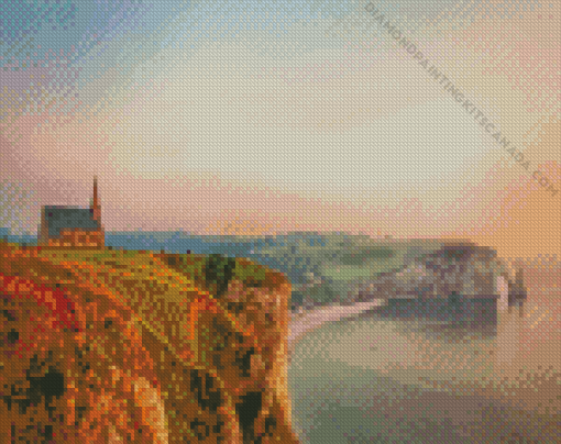 Etretat France English Channel Diamond Painting