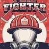 Fire Fighter Poster Diamond Painting