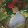 Frank Duveneck Lady with Red Hat Diamond Painting