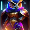 Futurism Owl Warrior Diamond Painting