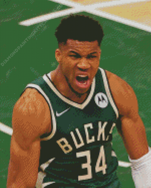 Giannis Antetokounmpo Diamond Painting