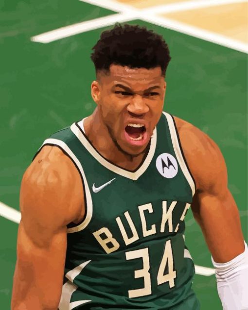 Giannis Antetokounmpo Diamond Painting