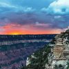 Grand Canyon North Rim At Sunset Diamond Painting