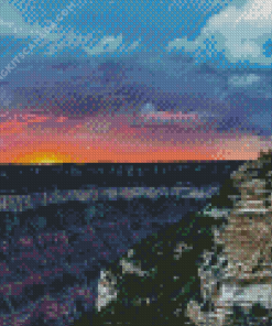 Grand Canyon North Rim At Sunset Diamond Painting