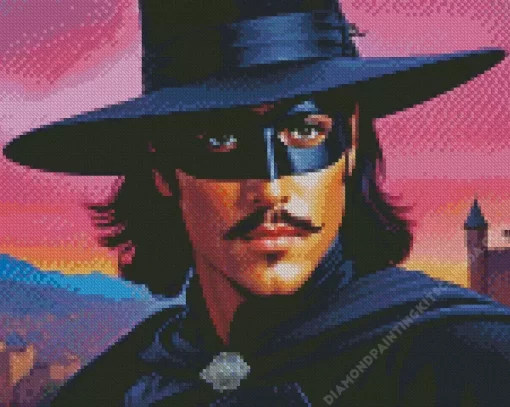 Hero Zorro Diamond Painting