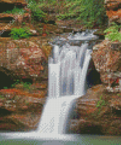 Hocking Hills State Park Waterfalls Diamond Painting