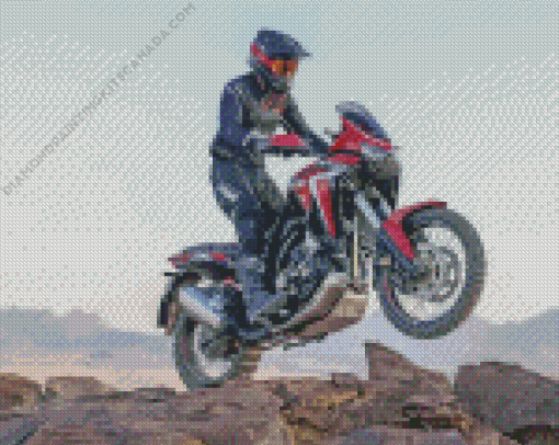 Honda Africa Twin Off Road Driver Diamond Painting