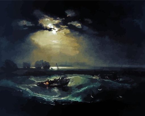 JMW Turner Fishermen at Sea Diamond Painting