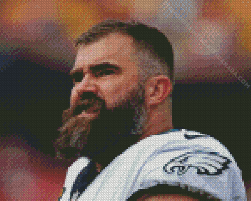 Jason Kelce Eagles Team Player Diamond Painting