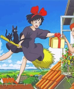 Kikis Delivery Service Anime Diamond Painting