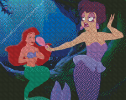 Little Mermaid Marina And Ariel Diamond Painting