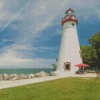 Marblehead Lighthouse in Lakeside Diamond Painting