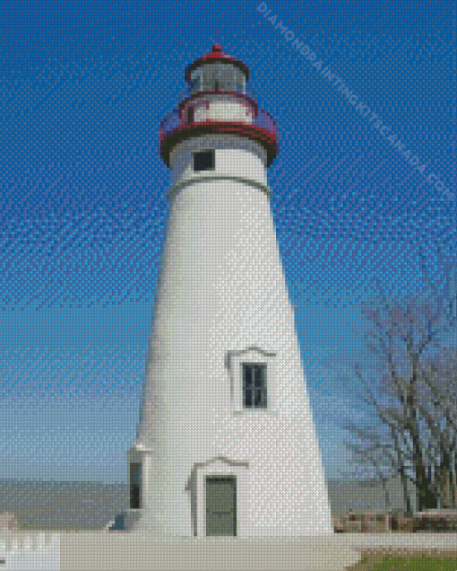 Marblehead Lighthouse Ohio Diamond Painting