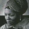 Maya Angelou Monochrome Diamond Painting