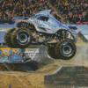 Megalodon Monster Blue Truck Diamond Painting