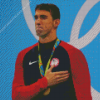 Michael Phelps American Swimmer Diamond Painting