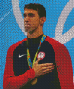 Michael Phelps American Swimmer Diamond Painting