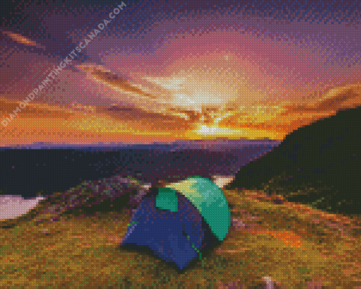 Mountain Campsite Diamond Painting