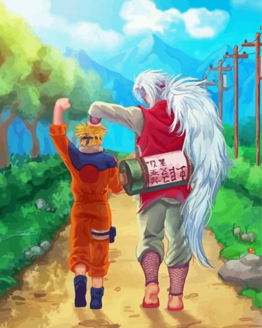 Naruto And Jiraiya Narutopedia Diamond Painting