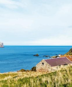 North Berwick Scotland Bass Rock Diamond Painting