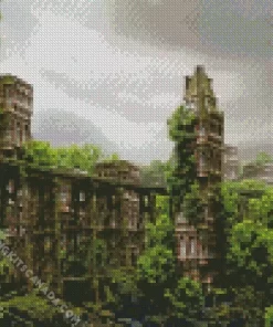 Overgrown City Diamond Painting