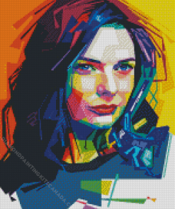 Pop Art Rebecca Ferguson Diamond Painting