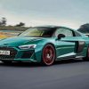 R8 Audi Green Car Diamond Painting