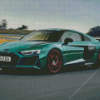 R8 Audi Green Car Diamond Painting