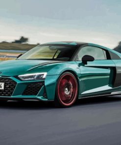 R8 Audi Green Car Diamond Painting