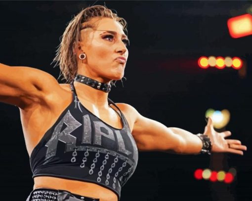 Wrestler Rhea Ripley Diamond Painting