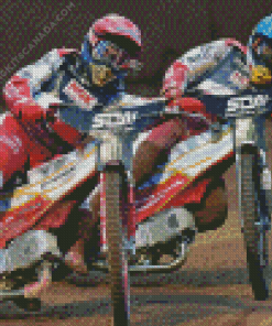 Speedway Motorcycle Racing Diamond Painting